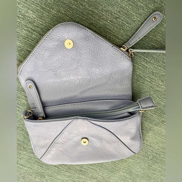 Vegan Leather Lilac Multi Pocket Clutch Purse - Picture 5 of 13